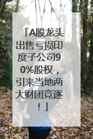 A股龙头出售亏损印度子公司90%股权，引来当地两大财团竞逐！