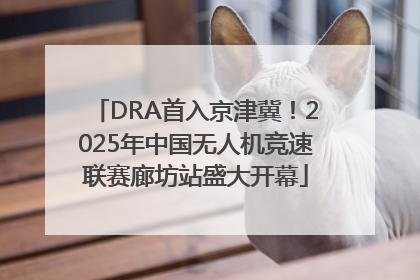DRA首入京津冀！2025年中国无人机竞速联赛廊坊站盛大开幕